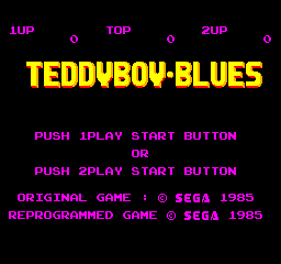 Teddy Boy Blues (Proto) (Ep-MyCard) Title Screen